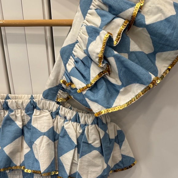 Colorful Ruffled Mini Dress - Picture 5 of 5